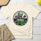 T-shirt graphic with a monster emerging from water, text "The Dink From The Deep".