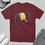 Maroon t-shirt with pickleball paddle and net graphic, "Time to Dink" text.