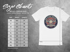 Size chart for Bella + Canvas 3001 unisex t-shirt with pickleball graphic.