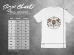 BELLA + CANVAS 3001 unisex tee size chart with measurements in inches.