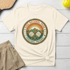 Dink National Park pickleball design on a tan t-shirt.